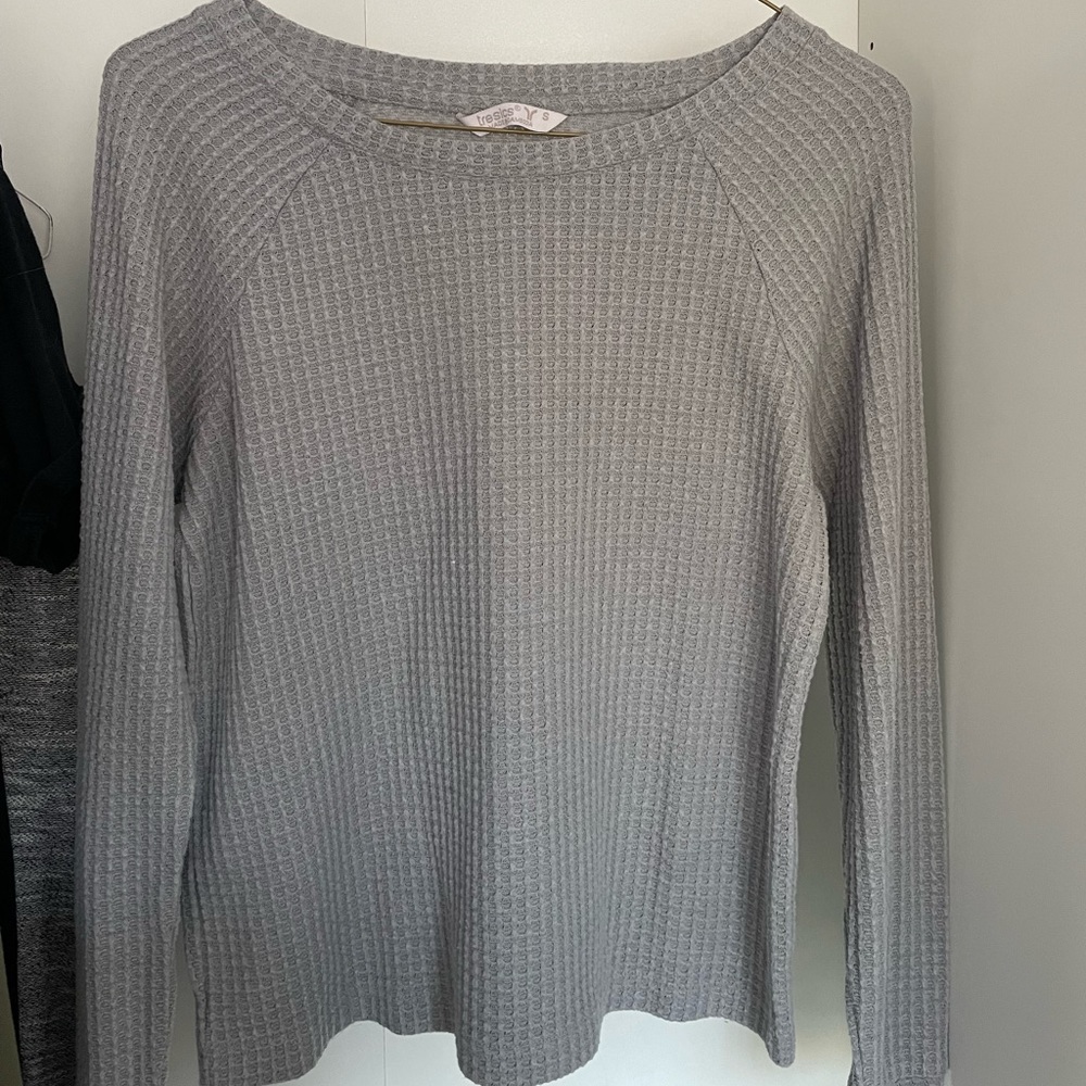 Long Sleeve waffle cut shirt